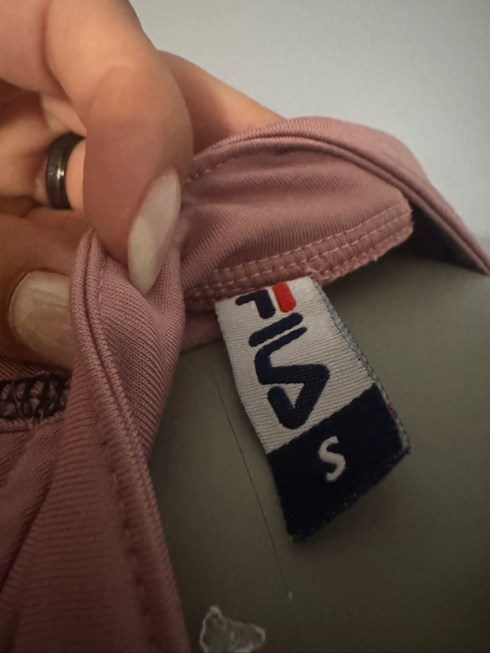 FILA S Sportshirt | Roze en Grijs | Halve Hals met Ritssluiting – photo 3